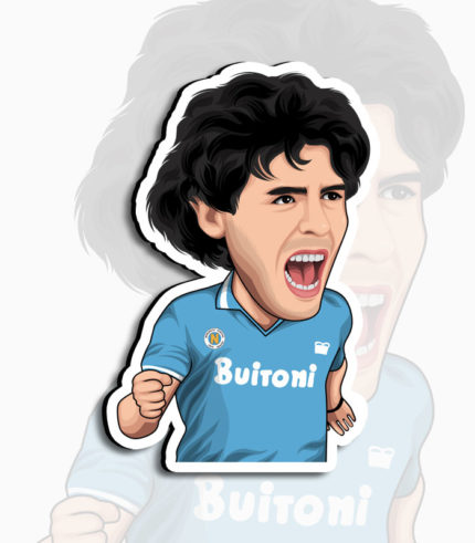 Diego maradona fridge magnet