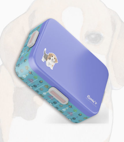 lunch box stickers, Beagle puppies