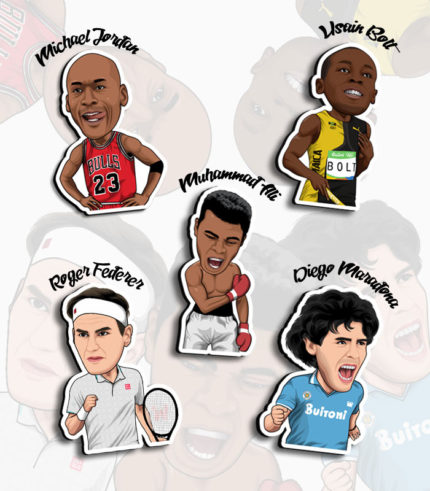 greatest atheletes of all time fridge magnets