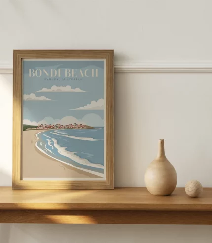 Travel poster, bondi beach
